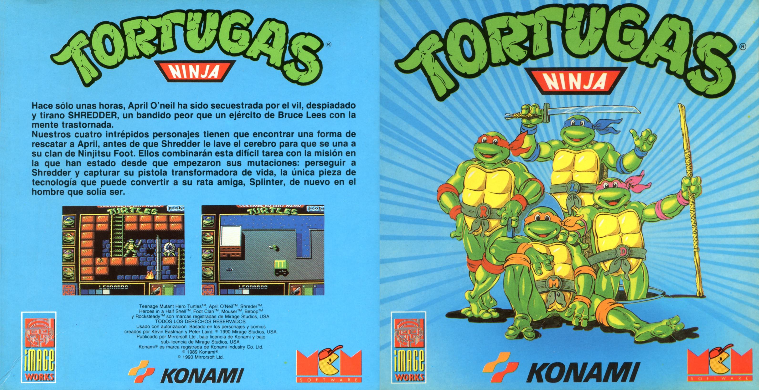 Caratula de Tortugas Ninja para Amstrad CPC