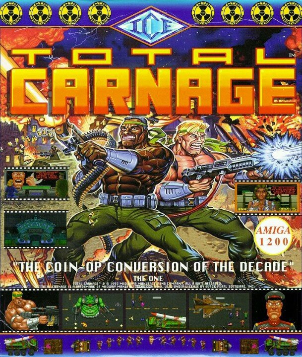 Caratula de Total Carnage para Amiga