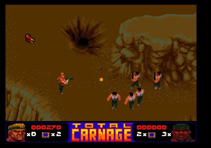 Pantallazo de Total Carnage para Amiga