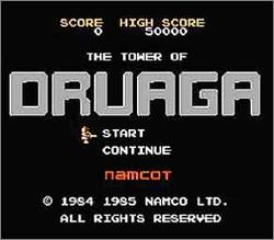 Pantallazo de Tower of Druaga, The para Nintendo (NES)