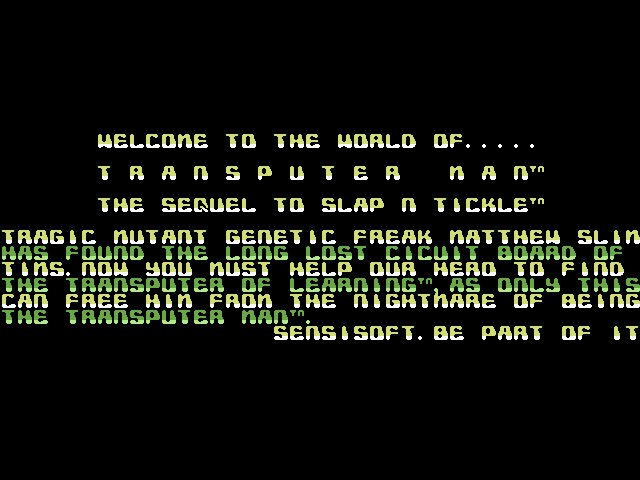 Pantallazo de Transputer Man para Commodore 64