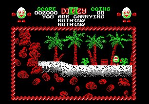 Pantallazo de Treasure Island Dizzy para Amstrad CPC
