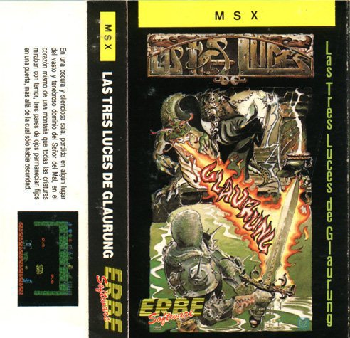 Caratula de Tres Luces de Glaurung, Las para MSX