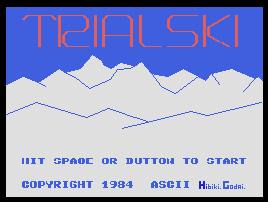 Pantallazo de Trial Ski para MSX