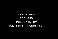 Pantallazo de Trick Boy para MSX