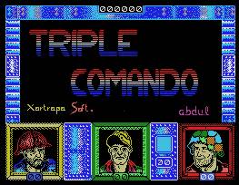 Pantallazo de Triple Comando para MSX