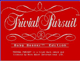 Pantallazo de Trivial Pursuit: Baby Boomer Edition para Spectrum