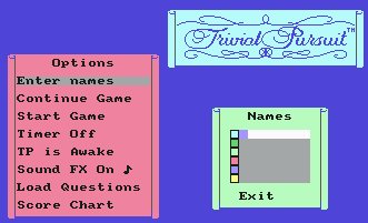 Pantallazo de Trivial Pursuit para Commodore 64