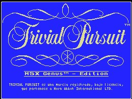 Pantallazo de Trivial Pursuit para MSX