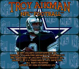 Pantallazo de Troy Aikman NFL Football para Sega Megadrive