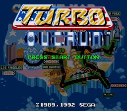 Pantallazo de Turbo Out Run (Europa) para Sega Megadrive