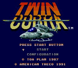 Pantallazo de Twin Cobra para Sega Megadrive