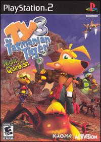 Caratula de Ty the Tasmanian Tiger 3: Night of the Quinkan para PlayStation 2