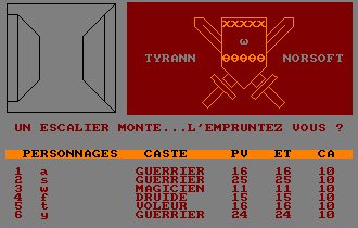 Pantallazo de Tyrann para Amstrad CPC