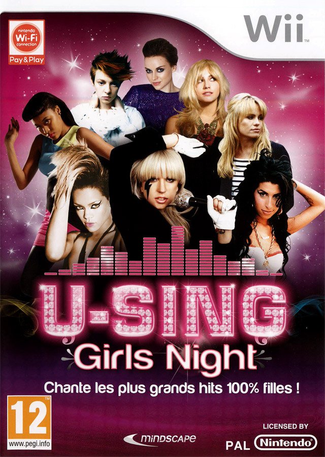 Caratula de U-Sing Girls Night para Wii