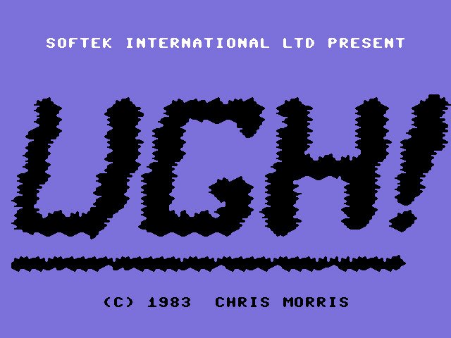 Pantallazo de UGH! para Commodore 64