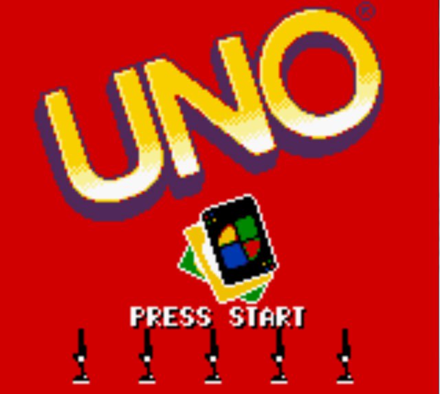 Pantallazo de UNO para Game Boy Color