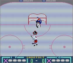 Pantallazo de USA Ice Hockey (Japonés) para Super Nintendo