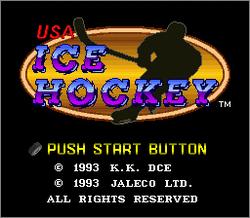 Pantallazo de USA Ice Hockey (Japonés) para Super Nintendo