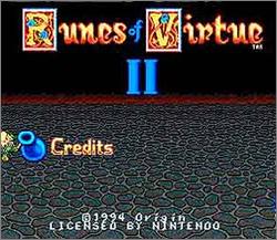 Pantallazo de Ultima: Runes of Virtue II para Super Nintendo