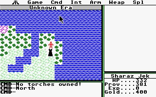 Pantallazo de Ultima II: Revenge of the Enchantress para Atari ST