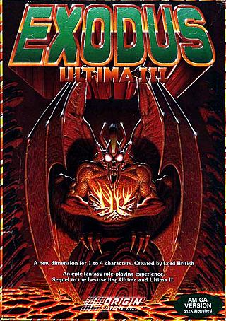 Caratula de Ultima III: Exodus para Amiga