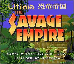 Pantallazo de Ultima Kyoryu Teikoku: The Savage Empire (Japonés) para Super Nintendo