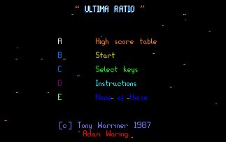 Pantallazo de Ultima Ratio para Amstrad CPC