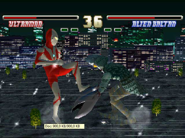 Pantallazo de Ultraman Fighting Evolution para PlayStation