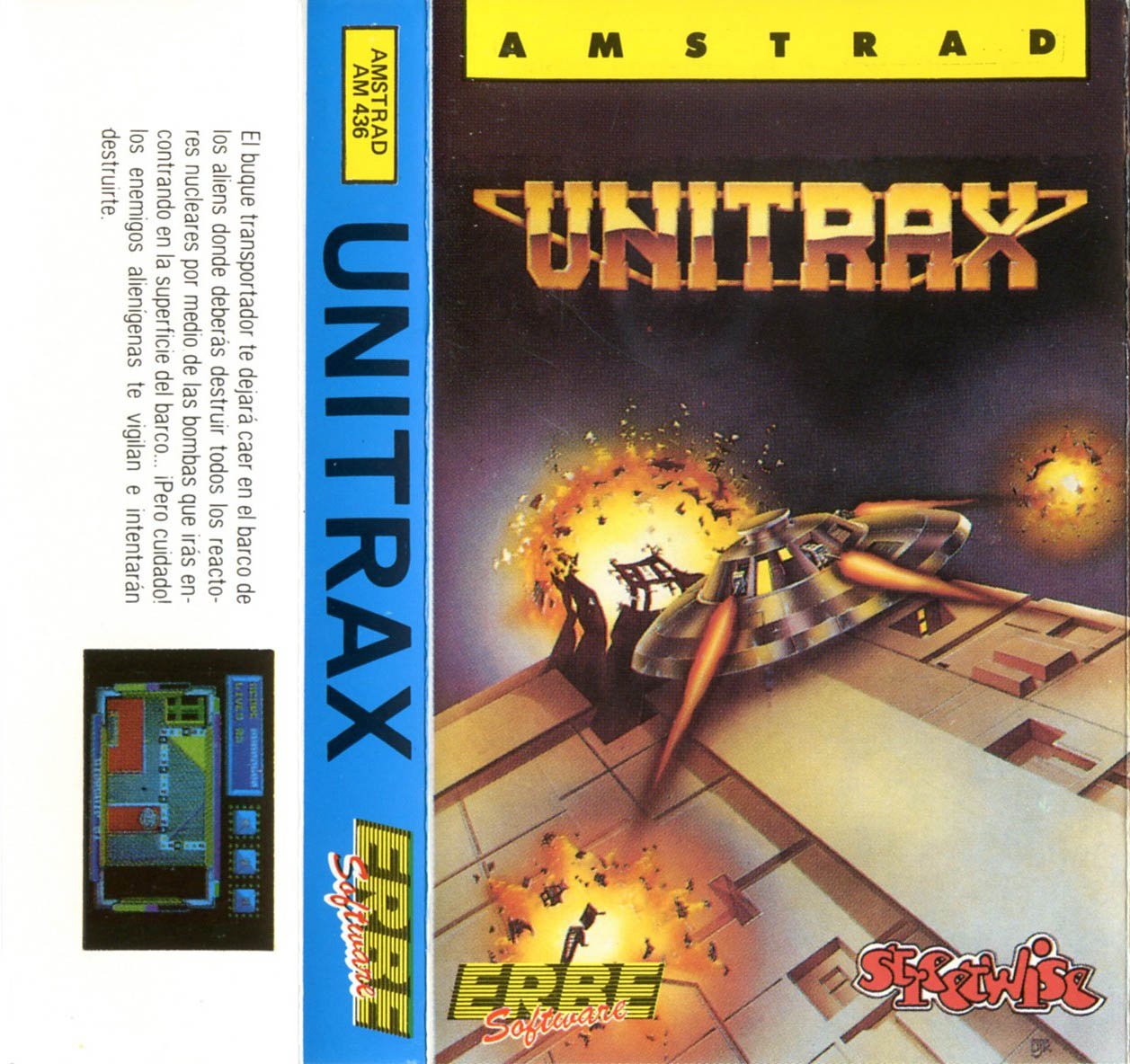 Caratula de Unitrax para Amstrad CPC