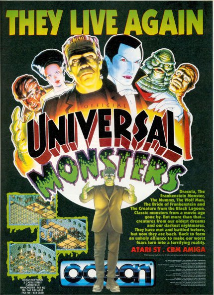 Caratula de Universal Monsters para Amiga