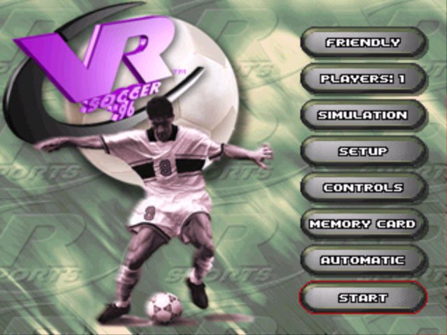 Pantallazo de VR Soccer '96 para PlayStation