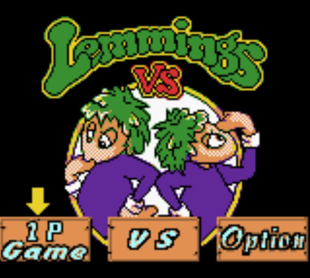 Pantallazo de VS Lemmings para Game Boy Color