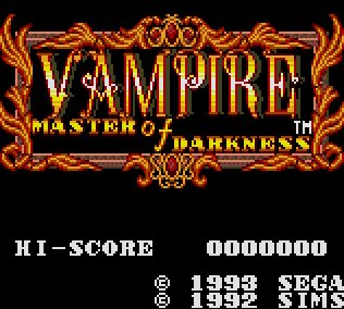 Pantallazo de Vampire, Master of Darkness para Gamegear