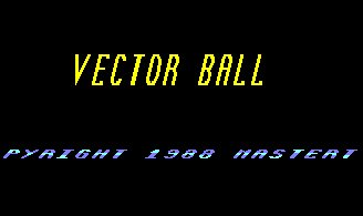 Pantallazo de Vector Ball para Amstrad CPC