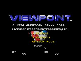 Pantallazo de Viewpoint para Sega Megadrive