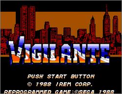 Pantallazo de Vigilante para Sega Master System