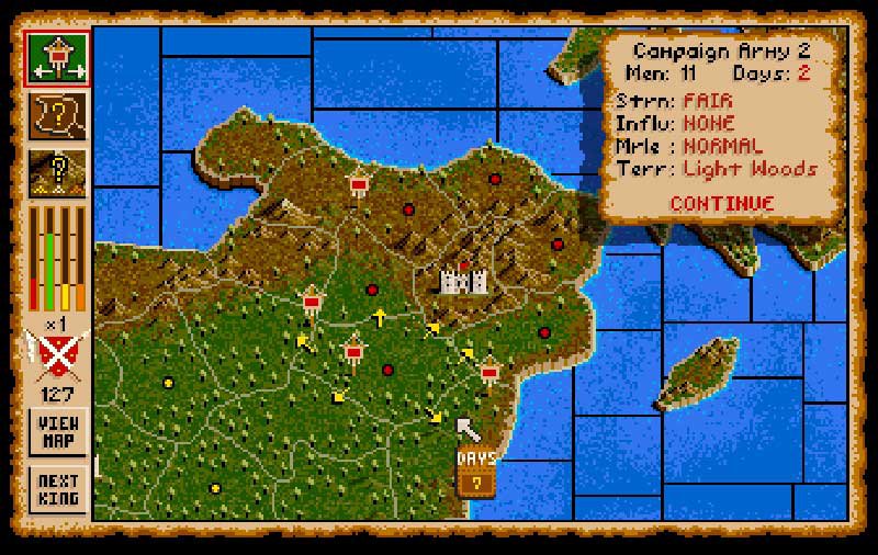 Pantallazo de Vikings: Fields of Conquest - Kingdoms of England II para Amiga