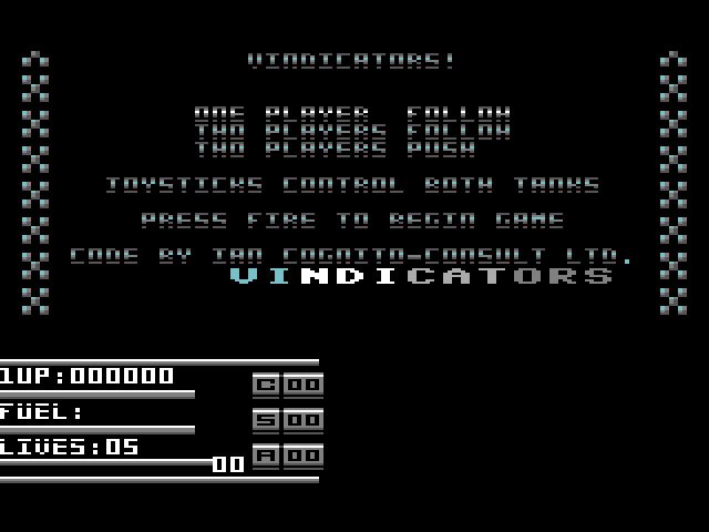 Pantallazo de Vindicators para Commodore 64