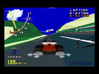 Pantallazo de Virtua Racing para Sega Megadrive