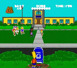 Pantallazo de Virtual Bart para Sega Megadrive
