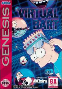 Caratula de Virtual Bart para Sega Megadrive