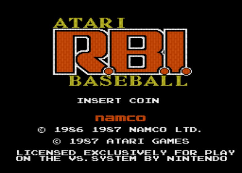 Pantallazo de Vs. Atari R.B.I. Baseball para M.A.M.E.