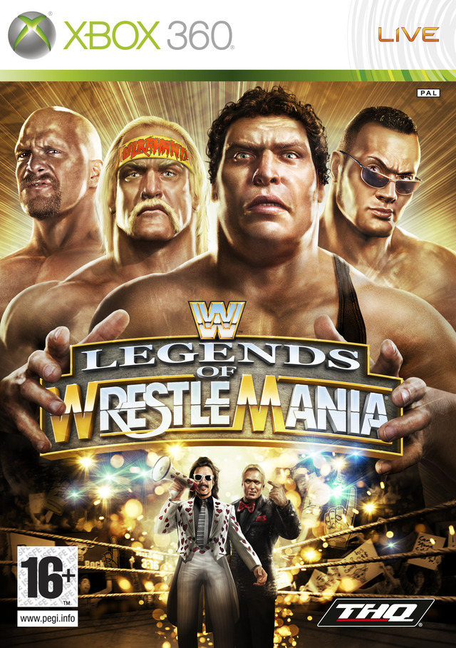 Caratula de WWE Legends of Wrestlemania para Xbox 360
