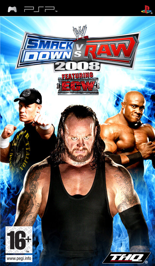 Caratula de WWE SmackDown! vs. RAW 2008 para PSP