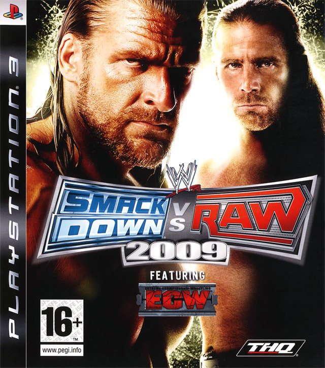 Caratula de WWE SmackDown vs. Raw 2009 para PlayStation 3