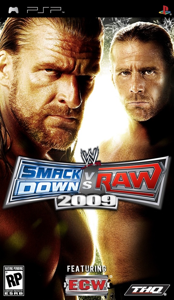 Caratula de WWE SmackDown vs. Raw 2009 para PSP