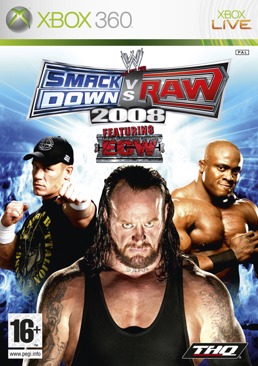 Caratula de WWE Smackdown Vs. Raw 2008 para Xbox 360