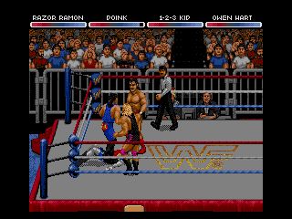 Pantallazo de WWF Raw para Sega Megadrive