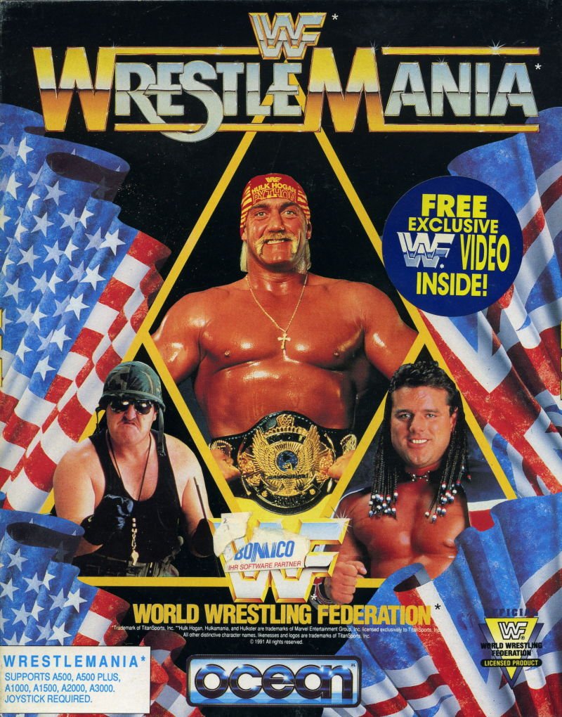 Caratula de WWF Wrestlemania para Amiga